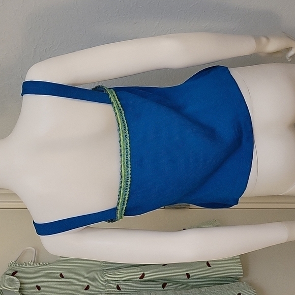 St. JOHN BY MARIE GRAY Cropped Square Neck Decorative Trim Sweater Tank - Picture 5 of 7